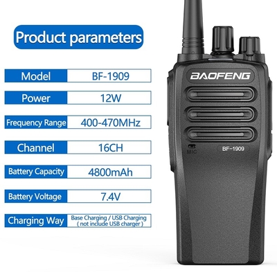 comprar Radio digital de dos vías Baofeng BF-1909 USB de carga señal estable A prueba de polvo Voz clara Transmisor inalámbrico de largo alcance fabricación en línea