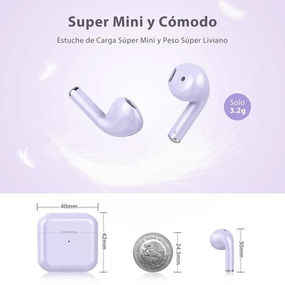 comprar Audífonos y micrófonos sin pantalla táctil Audífonos y micrófonos de forma semi-en el oído Factor de forma 1-3 horas Tiempo de carga de la batería fabricación en línea
