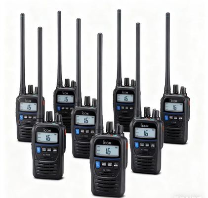 comprar Icom IC-M85UL VHF Radio Marino Walkie Talkie con 16 canales de almacenamiento y temperatura de funcionamiento -20C ~ +60C para lugares peligrosos fabricación en línea