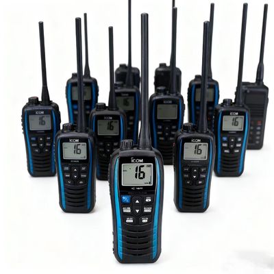 comprar Icom C-M25 IPX7 Waterproof VHF Marine Transceiver with 16 Storage Channels and 1500mAh Battery Long Range Handheld Radio fabricación en línea