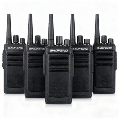 comprar Radio bidireccional profesional UHF Walkie Talkie 5W de doble banda portátil con 2 piezas negras en inglés QT/DQT fabricación en línea
