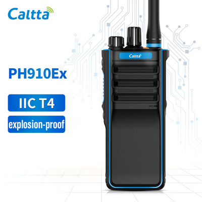 Radio digital de dos vías PH910EX Negro portátil a prueba de explosiones IP68 a prueba de agua y polvo Talkies profesionales Walkie