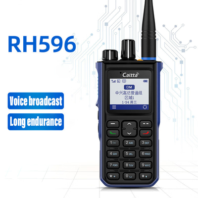 Radio digital de dos vías RH596 a prueba de agua y polvo Ferrocarril llamada digital Grabación de voz clara Walkie Talkies