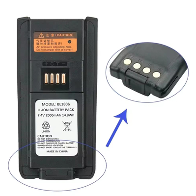 Batería BL1806 BL2505 2000mAh Batería PT580 PT580H PT580H Plus Walkie talkie de reemplazo recargable