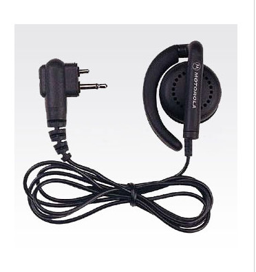 Audífonos y micrófonos BDN6720 Receptor flexible en el oído con auriculares con cable negro