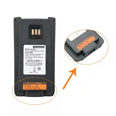 Batería BL2016 Batería de reemplazo para PD985 PD985U Walkie Talkie Batería de radio bidireccional
