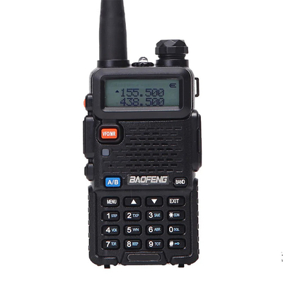 Radio digital de dos vías Baofeng UV-5RX Tri-banda 5Watt inalámbrico de largo alcance profesional Transmisor de jamón negro portátil