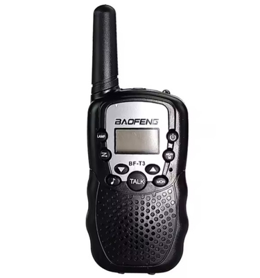 Análogo de 2 vías de largo alcance portátil Uhf Licencia de radio gratis Mini BF-T3 Kids BaoFeng T3 Walkie Talkie
