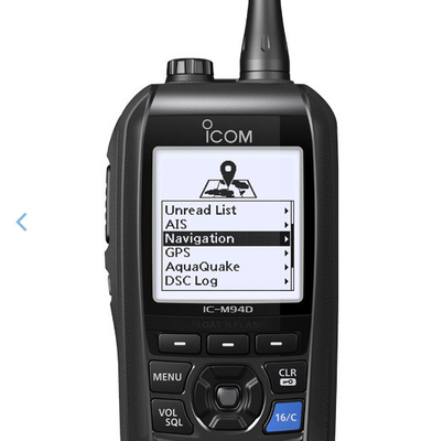 M94D VHF Radio marina de dos vías IP57 Flash flotante para barco con pantalla LCD