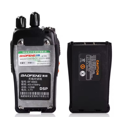 BF-666S Radio de jamón portátil de banda doble de 5 vatios Transceptor UHF Radio Walkie Talkie