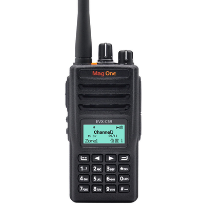 C59 IP54 impermeable A prueba de polvo Grabación de llamadas digital-analógica Walkie Talkie de largo alcance