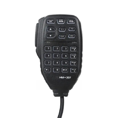 HM-207 PTT Transmisor de largo alcance a prueba de agua Walkie Talkie micrófono de altavoz negro
