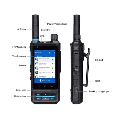Inrico S200 pantalla grande 4G LTE cámara frontal de 2MP Wi-Fi con un solo clic SOS GPS vídeo / voz
