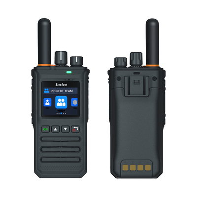 Inrico T740 Una llave SOS doble botón Die-Cast IP67 6400mAh 3W Tipo-c RTos