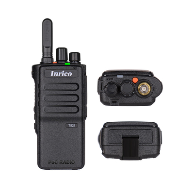 INRICO T521 POC Larga distancia Dos vías de radio altavoz de energía celular walkie-talkie 3W altavoz 2.8 'Touch Display Comunicación de larga distancia