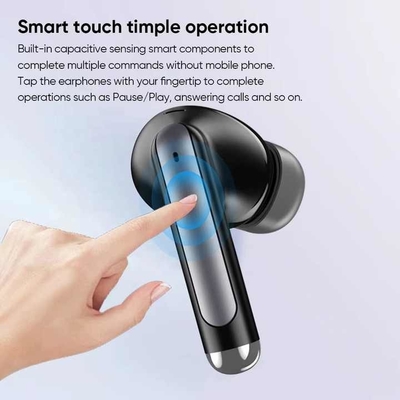 Accesorios de auriculares de aire inalámbrico para radio bidireccional Bluetooth v5.4 cancelación de ruido Verdaderos auriculares inalámbricos con tiempo y sonido de retraso inalámbrico de 51-60 ms