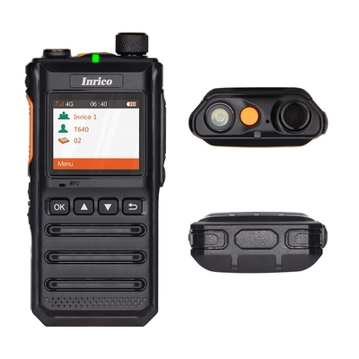 Inrico T640 POC Radio de larga distancia de dos vías de alta potencia Radio de dos vías IP54 Calificación de cámara frontal de 2MP para los requisitos del cliente