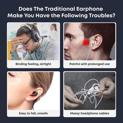 Accesorios de auriculares para oídos abiertos para radio de dos vías Vida estimada de la batería de 10-15 horas Accesorios de estilo popular para radio de dos vías con chipset Blurtrum