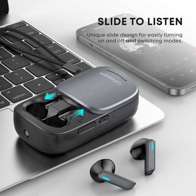 Langsdom Accesorios de altavoces Bluetooth para radios de dos vías Accesorios de molde privado para radios de dos vías con una duración estimada de la batería de 5-10 horas y una capacidad de batería de 600 mAh
