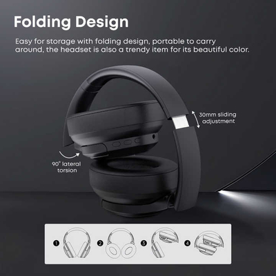 Airphone Max ANC Cancelación de ruido auriculares inalámbricos auriculares plegables portátiles reproductor de MP3 con micrófono auriculares Bluetooth