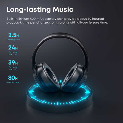 Langsdom Accesorios de auriculares Bluetooth para dos vías Radio Blurtrum Chipset ANC Auriculares Bluetooth para viajeros frecuentes en viajes de negocios