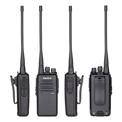 INRICO IP358 Radio de dos vías impermeable Acceso a la información de los miembros del equipo con radio de dos vías impermeable con clasificación IP54 e impedancia del micrófono de 600Ω