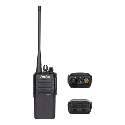 inrico PD660 Radio de dos vías impermeable 15 horas de tiempo de conversación Modo DMR y sensibilidad analógica 12db SINAD 0.25μV Transceptor portátil a prueba de salpicaduras