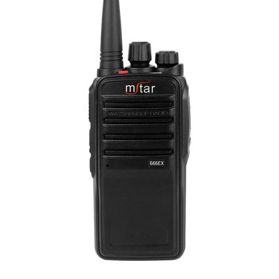 MSTAR DP666EX Walkie Talkie a prueba de explosión impermeable 5W UHF VHF