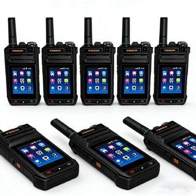 YSHON Q-3588S Android Intercom de alta potencia 4G POC Radio bidireccional con 5000km de largo alcance Walkie Talkie