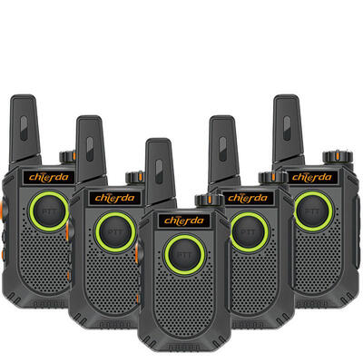 Chierda TC18 Walkie Talkie Radio de dos vías con carga doble PTT Tipo C y protección contra el código de grieta