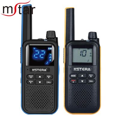 AT101/AT100 FRS portátil PMR446 Radio de jamón para deportes al aire libre Camping y senderismo Walkie Talkie Radio bidireccional