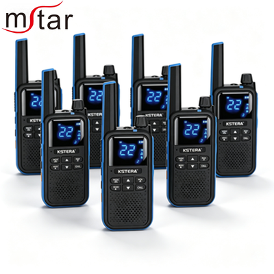 Walkie Talkie portátil AT101/AT100 FRS PMR446 con resistencia al agua IPX5, batería de 2500-3000mAh y potencia de 5W para deportes al aire libre